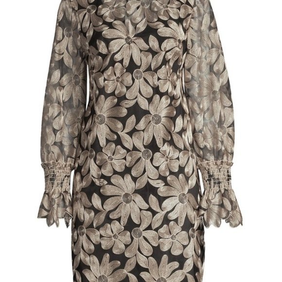 Trina Turk Wine Country Vinology Embroidery Sheath Dress Size 4 NWT - Picture 3 of 7